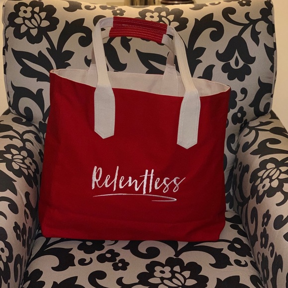 Canvas Handbag Ruby Red - Picture 2 of 2